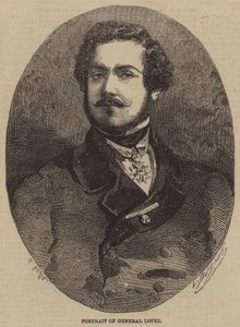 Portrett av general Lopez av after Edmond Morin