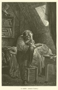 Selvmord, Armand Carrel av after Emile Antoine Bayard