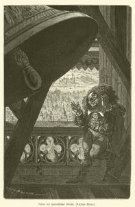 Paris i det femtende århundre, Victor Hugo av after Emile Antoine Bayard