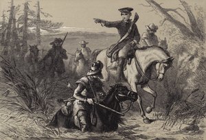 Major Washington på sitt oppdrag til den franske sjefen av after Felix Octavius Carr Darley