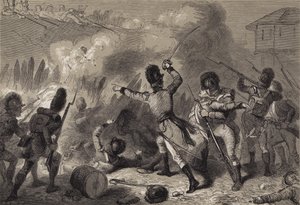 Britene slo tilbake ved Fort Stephenson av after Felix Octavius Carr Darley