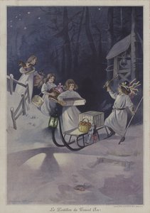 Nyttårspostbudet av after Firmin Bouisset