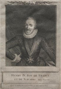 Henrik IV, konge av Frankrike av after Gabriel de Saint Aubin