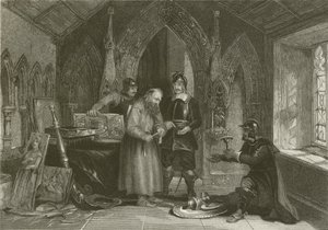 Soldater som selger kirkeplyndring under den store borgerkrigen av after George Cattermole