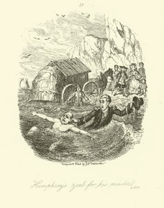 Illustrasjon for Humphry Clinker av Tobias Smollett