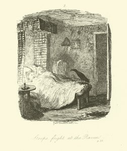 Illustrasjon for Roderick Random av Tobias Smollett av after George Cruikshank