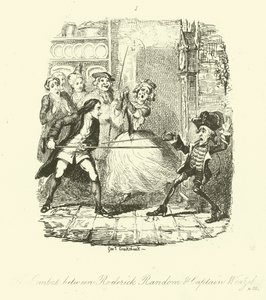 Illustrasjon for Roderick Random av Tobias Smollett