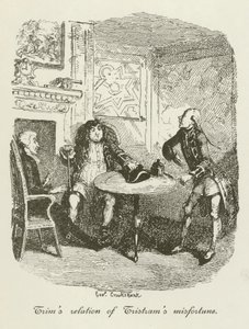 Illustrasjon for Tristram Shandy av after George Cruikshank
