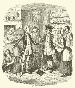 Illustrasjon for Tristram Shandy av after George Cruikshank