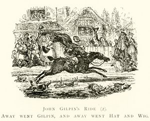 John Gilpins Ride (2), Borte gikk Gilpin, og bort gikk Hat and Wig