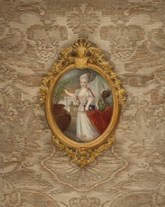 Portrett av prinsesse Wilhelmine av Preussen i en alder av 6