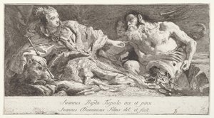 Venezia mottar hyllingen av Neptun av after Giovanni Battista Tiepolo Giovanni Domenico Tiepolo