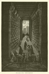 Gammel sisterne i Merida av Gustave after Dore