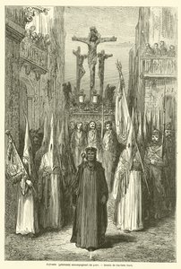 Brorskap (angrende) som følger med et trinn av Gustave after Dore
