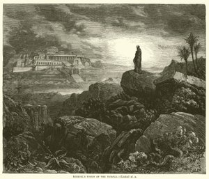 Ezekiels Visjon om templet, Esekiel, xl, 2 av Gustave after Dore