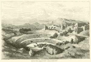 Ruinene av det gamle teateret i Merida av Gustave after Dore