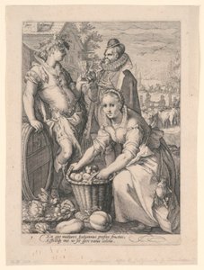 Fire årstider (høst) av after Hendrik Goltzius
