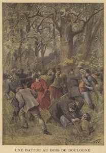 Konfrontasjon mellom politi og omstreifere i Bois de Boulogne