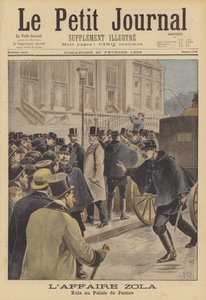 Emile Zola ved Palais de Justice