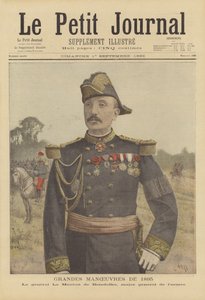 Franske hærer store manøvrer i 1895. General Le Mouton de Boisdeffre