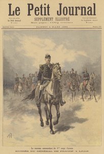 General de France, ny sjef for 1. korps av den franske hæren, går inn i Lille av after Henri Meyer