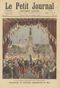 Innvielse av et monument til minne om reintegreringen av fylket Nice i Frankrike