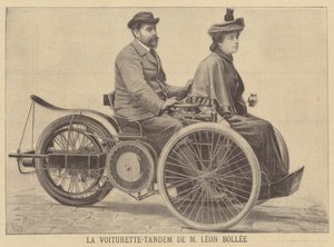 Leon Bollee tandemvogn av after Henri Meyer