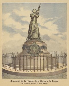 Monument til minne om hundreårsdagen av at Savoy ble en del av Frankrike