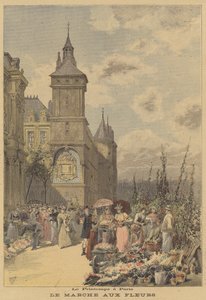 Vår i Paris. Blomstermarkedet