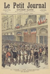 Start på løpsløpet Paris-Belfort av after Henri Meyer