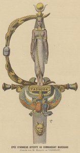 Hederssverd tildelt major Jean-Baptiste Marchand av after Henri Meyer