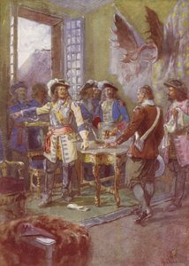 My Guns vil gi mitt svar, Frontenac, 1690 av after Henry Sandham