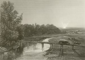 Tutbury Castle av Henry after Warren