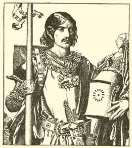 Sir Launcelot of the Lake av after Howard Pyle