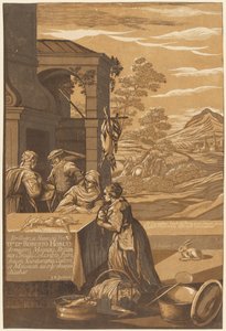 Dykk og Lasarus (venstre panel) av after Jacopo Bassano John Baptist Jackson