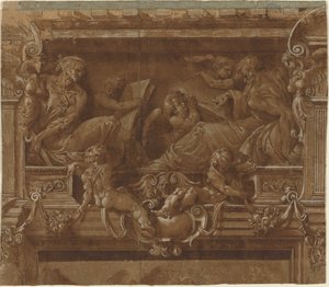 Profeten og Sybil av after Jacopo Zanguidi Italian 16th Century called Bertoia