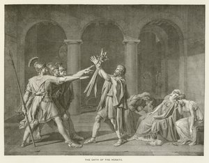 Horatienes ed av after Jacques Louis David