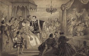 Spill før dronning Elizabeth av James Stephanoff