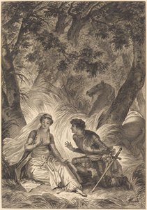 Bruden til kongen av Garbe: Ridderen av after Jean Honoré Fragonard