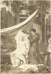 Eremitten (Djevelen i helvete) av after Jean Honoré Fragonard