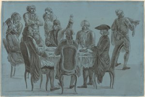 Filosofenes måltid av after Jean Huber