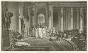 Cæsars død av after Jean Leon Gerome