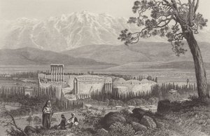 Libanon Range og Baalbec av after John Douglas Woodward