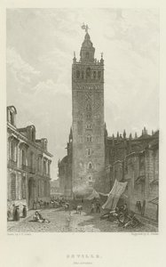 Sevilla, Giralda av after John Frederick Lewis