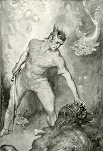 Beowulf klipper hodet av Grendel