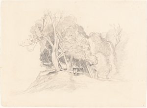 Landskap med trær av after John Sell Cotman British 19th Century