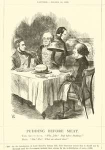 Pudding før kjøtt av after John Tenniel