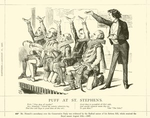 Puff på St Stephens av after John Tenniel