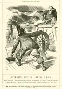 Styring under Vanskeligheter av after John Tenniel