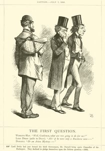 Det første spørsmålet av after John Tenniel